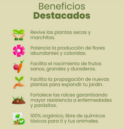 Crecimiento para plantas